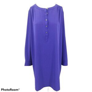 Loft Blue Shift Tunic Dress Size L